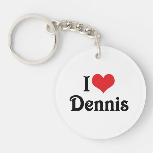 Porte-clés J'adore Dennis (Devant)