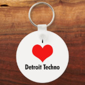 Porte-clés J'adore Detroit techno (Recto)