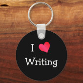 Porte-clés J'adore écrire (Recto)