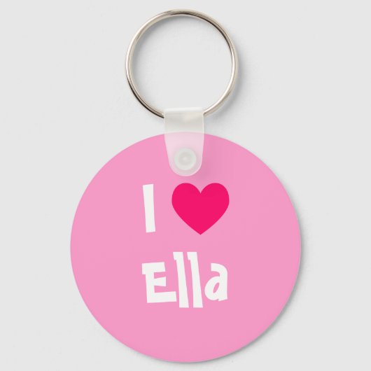 Porte-clés J'adore Ella (Recto)
