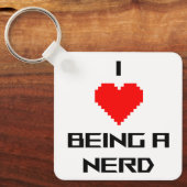 Porte-clés J'adore être Nerd (Recto)