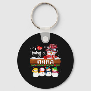 Porte-clés J'adore être un bonhomme de neige Nana Fun Joyeux