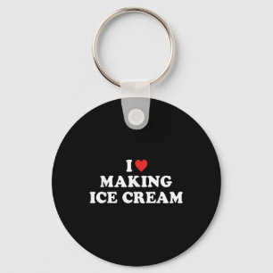 Porte-clés J'adore faire de la crème glacée T-shirt.png