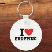 Porte-clés J'adore faire des courses (Recto)