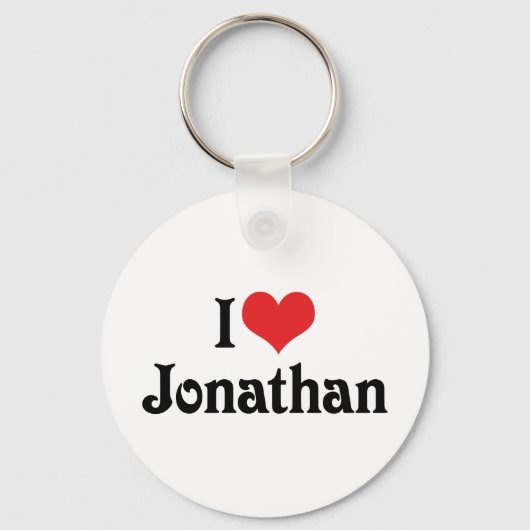 Porte-clés J'adore Jonathan (Recto)