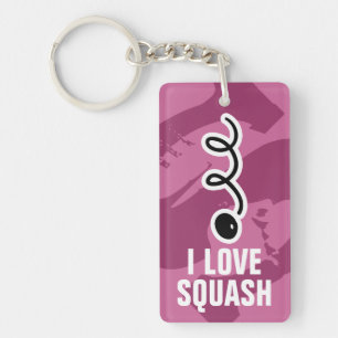 Porte-clés j'adore jouer au porte - clé de squash avec l'imp