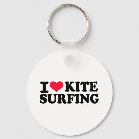 Porte-clés J'adore Kitesurf (Recto)