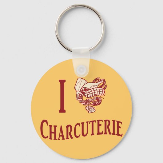 Porte-clés J'adore la Charcuterie (Recto)