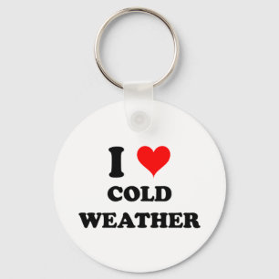 Porte-clés J'adore la météo froide