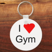 Porte-clés J'adore la salle de gym (Recto)
