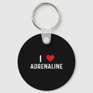 Porte-clés J'adore l'adrénaline Cœur Surf Sky Diving Ski