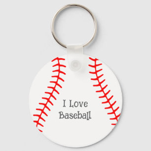 Porte-clés J'adore le baseball
