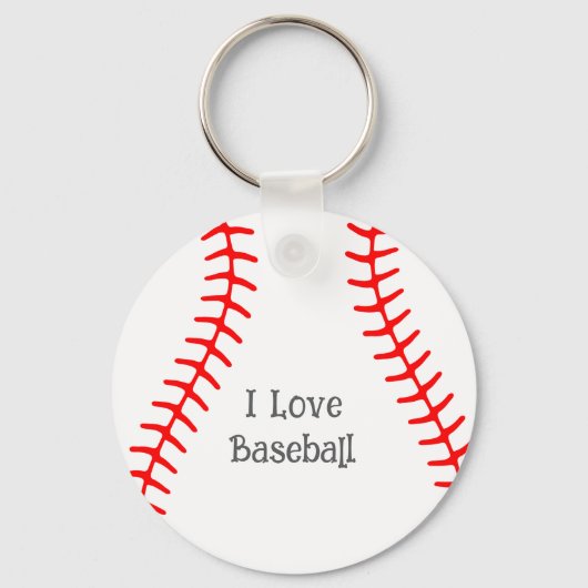 Porte-clés J'adore le baseball (Recto)
