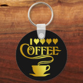 PORTE-CLÉS J'ADORE LE CAFÉ (Recto)