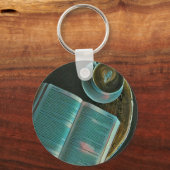 Porte-clés J'adore le café et les livres (Recto)