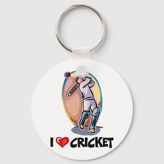 Porte-clés J'adore le cricket (Recto)