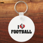 Porte-clés J'adore le football (Recto)
