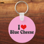Porte-clés J'adore le fromage bleu (Recto)