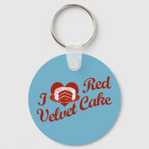 Porte-clés J'adore le gâteau Red Velvet