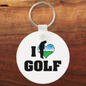 Porte-clés J'adore le Golf (Recto)