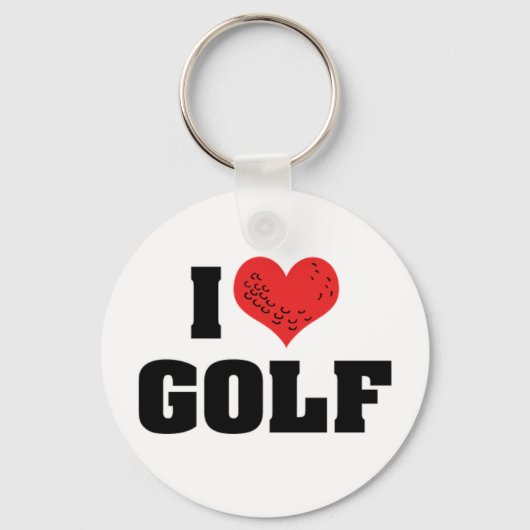 Porte-clés J'adore le Golf (Recto)