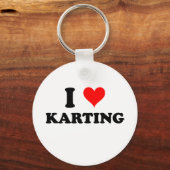Porte-clés J'adore le karting (Recto)