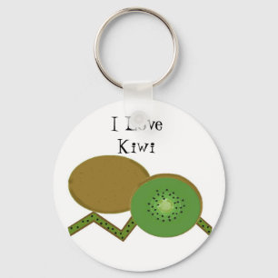 Porte-clés J'adore le kiwi