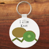 Porte-clés J'adore le kiwi (Recto)