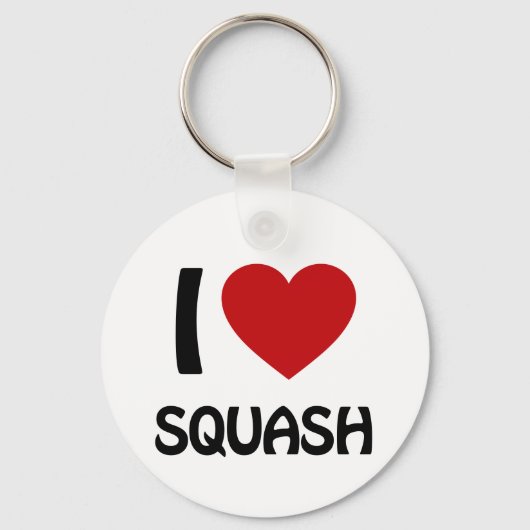 Porte-clés J'adore le squash (Recto)