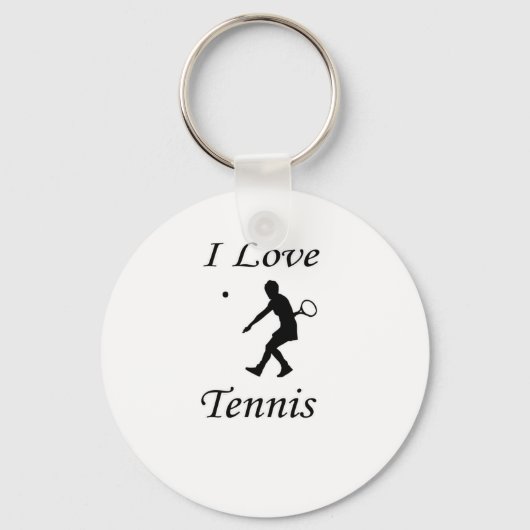 Porte-clés J'adore le tennis (Recto)
