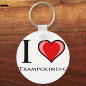 Porte-clés J'adore le trampolining (Recto)