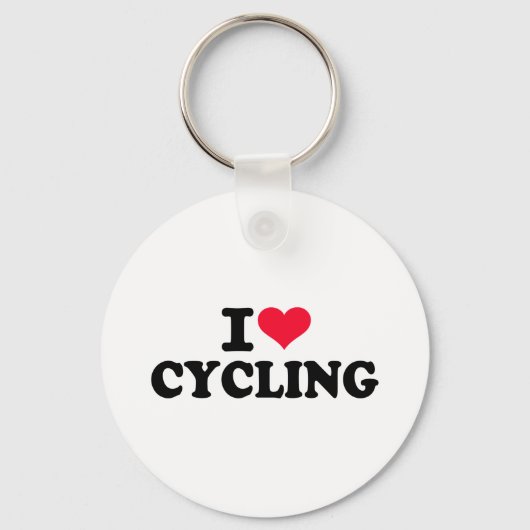 Porte-clés J'adore le vélo (Recto)