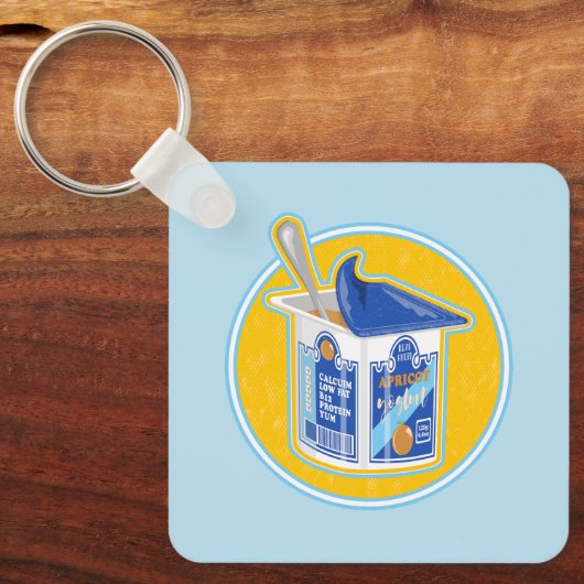 Porte-clés J'adore le yaourt d'abricot (Recto)