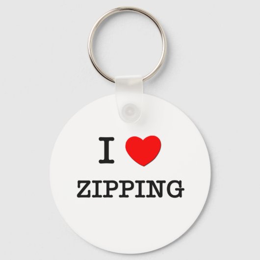 Porte-clés J'adore le zipping (Recto)