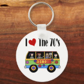 Porte-clés J'adore les années 70 (Recto)