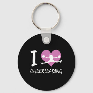 Porte-clés J'adore les cadeaux mignons de cheerleading