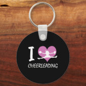 Porte-clés J'adore les cadeaux mignons de cheerleading (Recto)