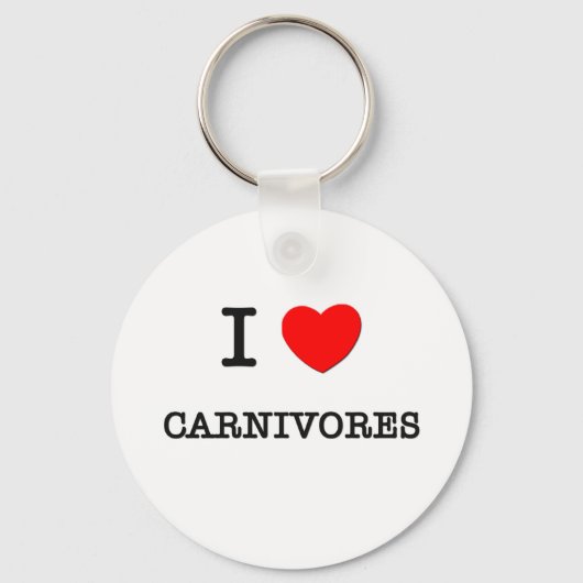 Porte-clés J'adore les CARNIVORES (Recto)