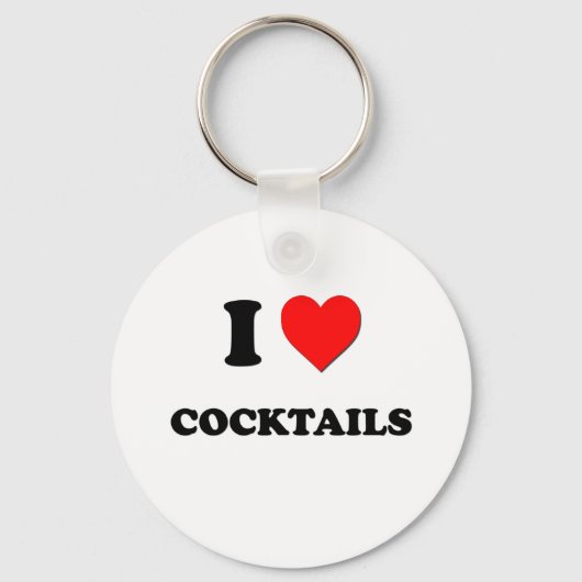 Porte-clés J'adore les cocktails (Recto)