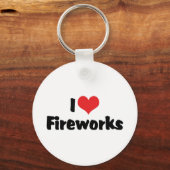 Porte-clés J'adore les feux d'artifice (Recto)