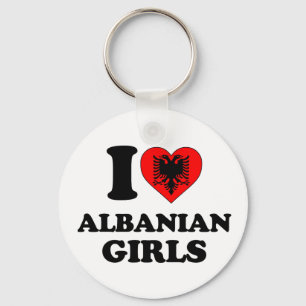 Porte-clés J'adore les filles albanaises