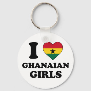 Porte-clés J'adore les filles ghanéennes