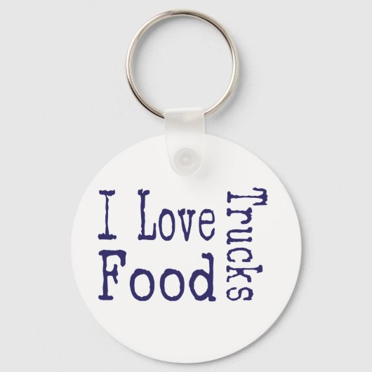 Porte-clés J'adore les food trucks block (Recto)