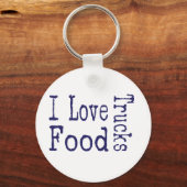 Porte-clés J'adore les food trucks block (Recto)