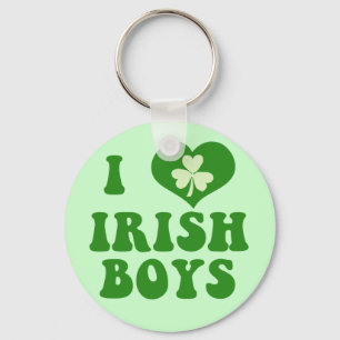 Porte-clés J'adore les garçons irlandais