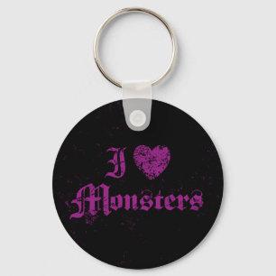 Porte-clés J'adore les Monstres