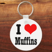 Porte-clés J'ADORE les muffins (Recto)