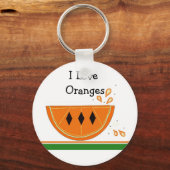Porte-clés J'adore les oranges (Recto)