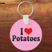 Porte-clés J'adore les pommes de terre (Recto)