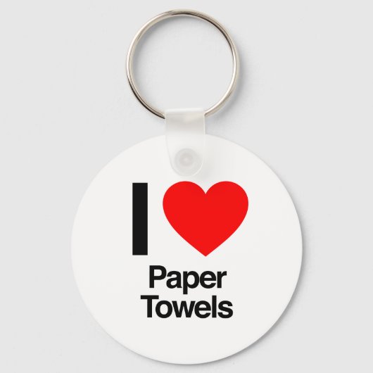 Porte-clés j'adore les serviettes en papier (Recto)